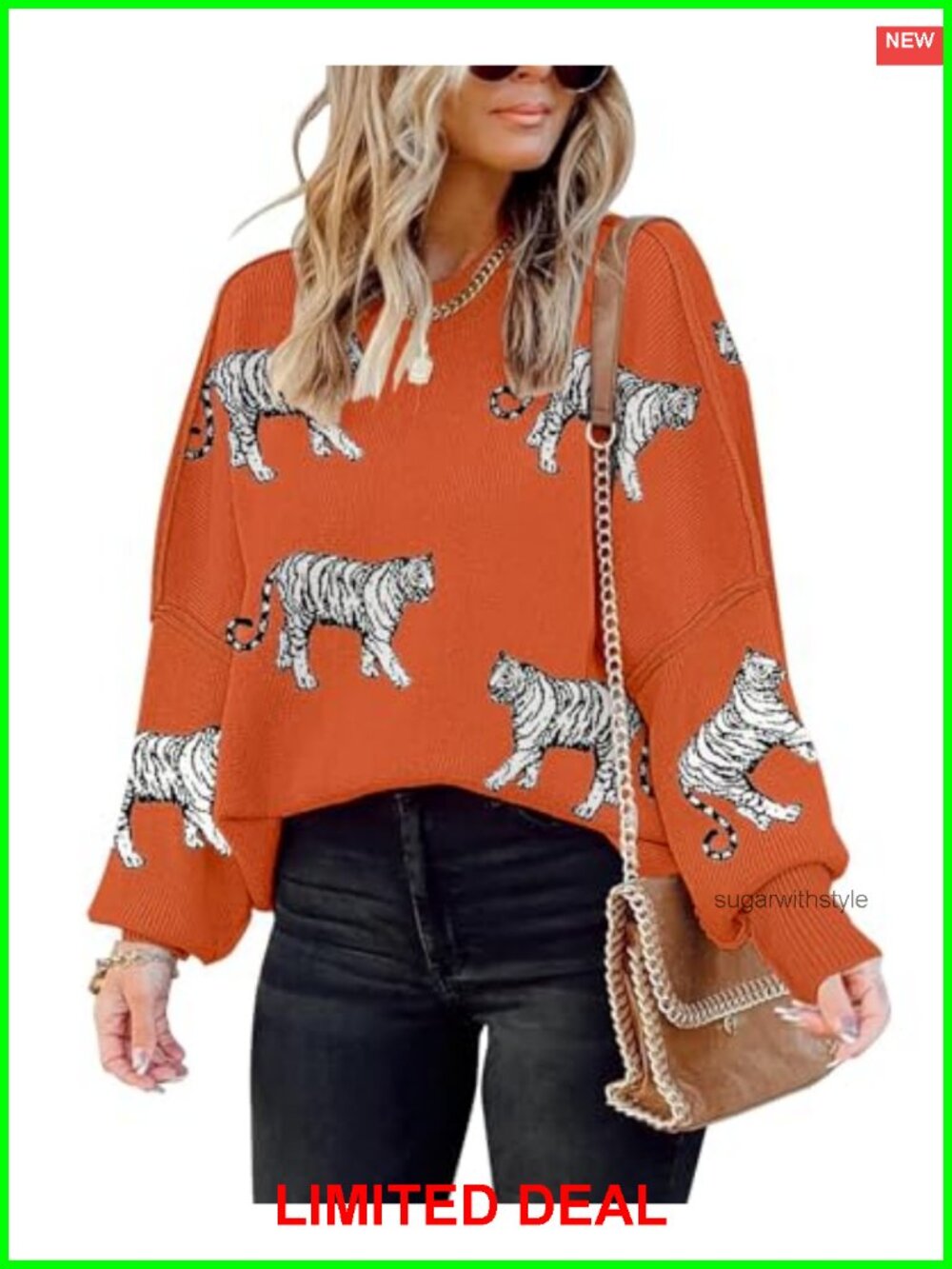 Oversized Batwing Sleeve Cable Knit Pullover Sweater